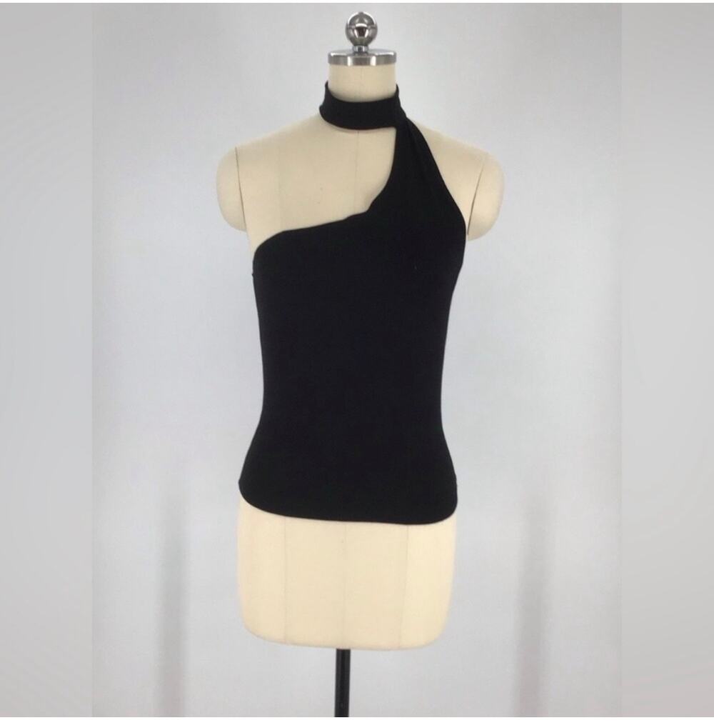 Reformation Jaco Black Knit Top - Size Large - NWT
